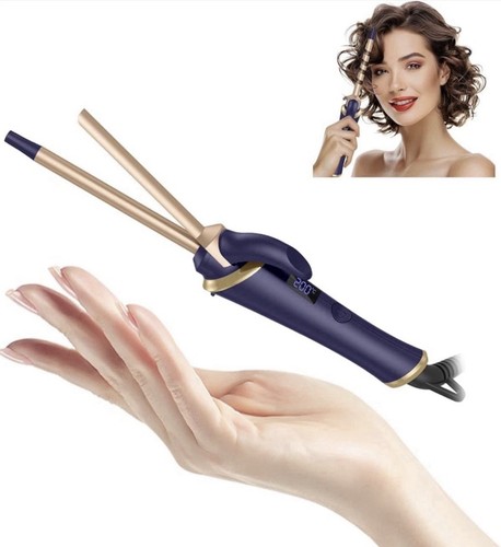 Travel curling iron wand tongs - iron,