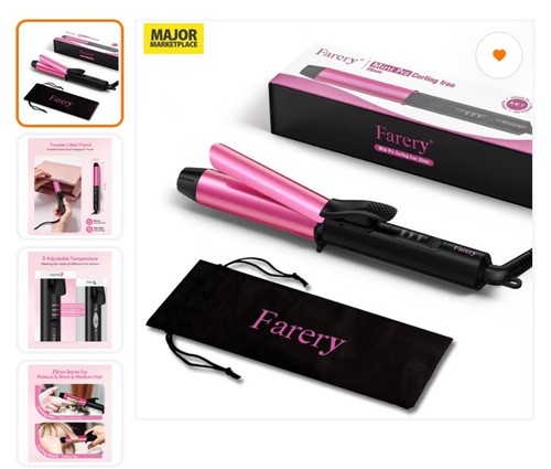 Farery mini curling tongs - curling, 25mm