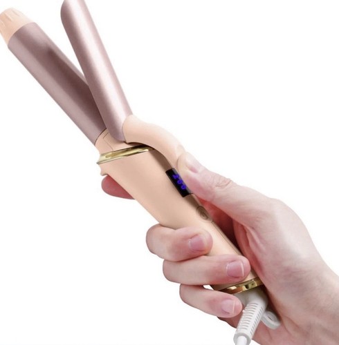 Travel curling iron wand tongs - iron,